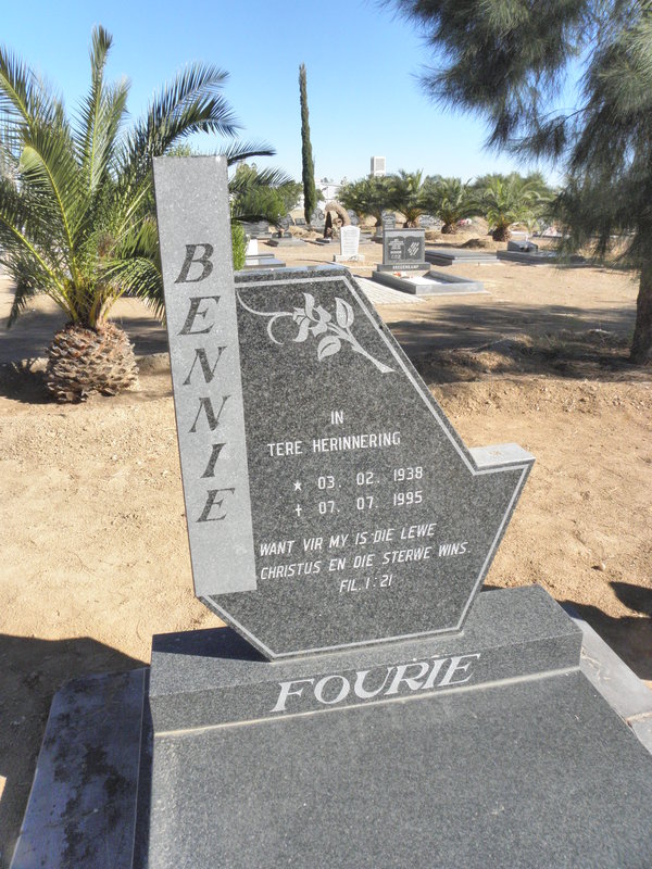 FOURIE Bennie 1938-1995