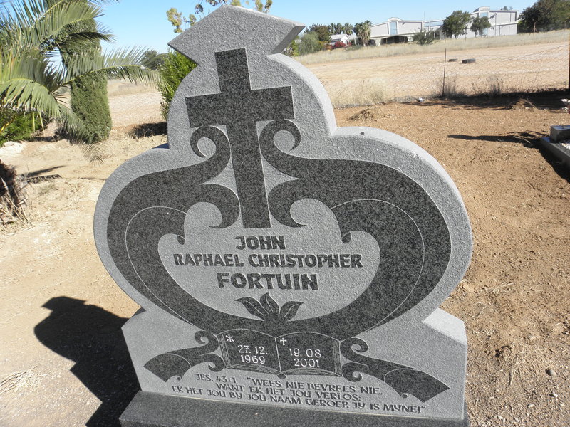 FORTUIN John Raphael Christopher 1969-2001