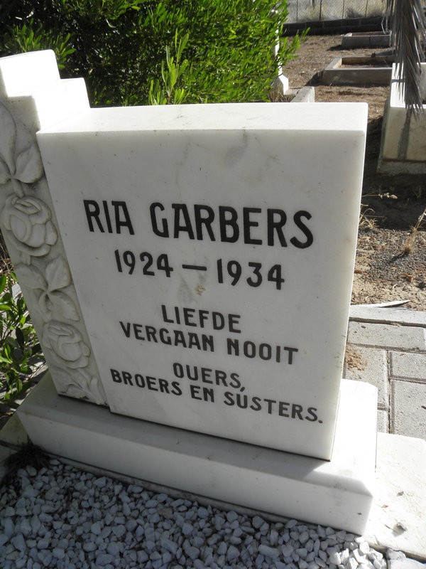 GARBERS Ria 1924-1934