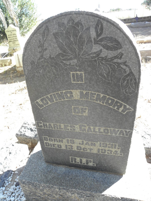 GALLOWAY Charles 1931-1934