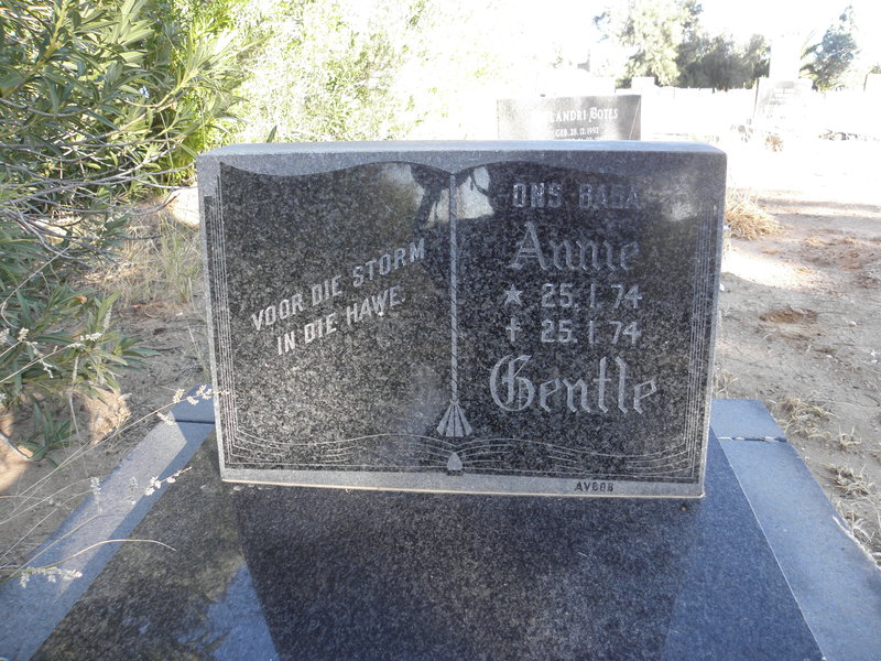 GENTLE Annie 1974-1974