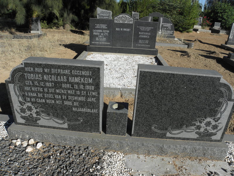 HANEKOM Tobias Nicolaas 1897-1968