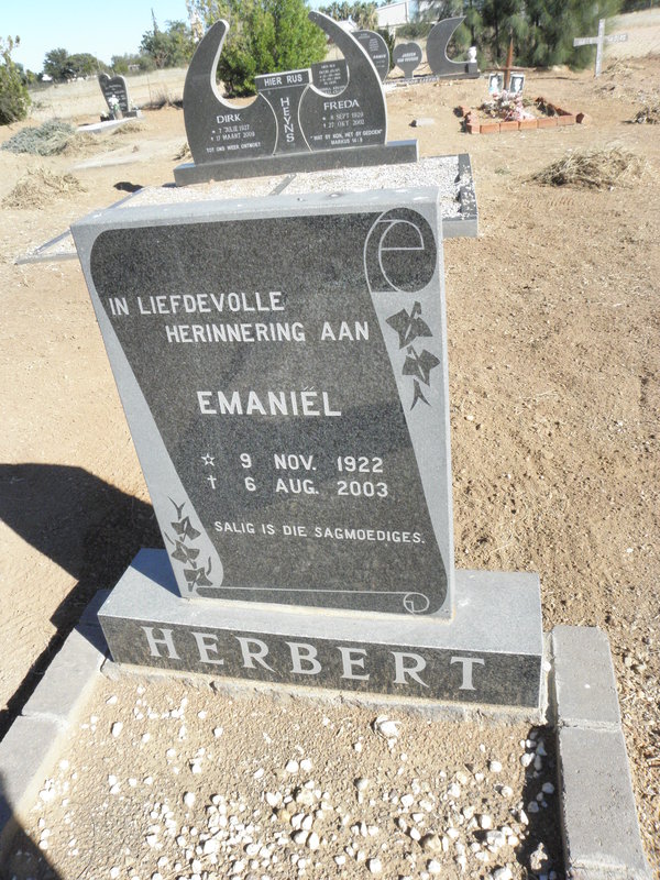 HERBERT Emaniël 1922-2003