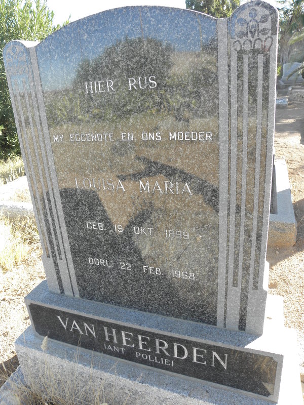 HEERDEN Louisa Maria, van 1899-1968