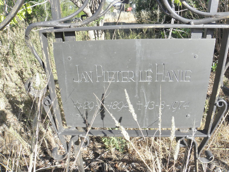 HANIE Jan Pieter, le 1894-1974