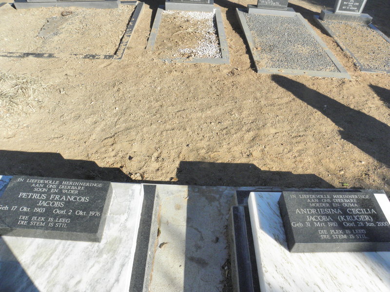 JACOBS Petrus Francois 1903-1976 &amp; Andriesina Cecila Jacoba KRUGER 1910-2000