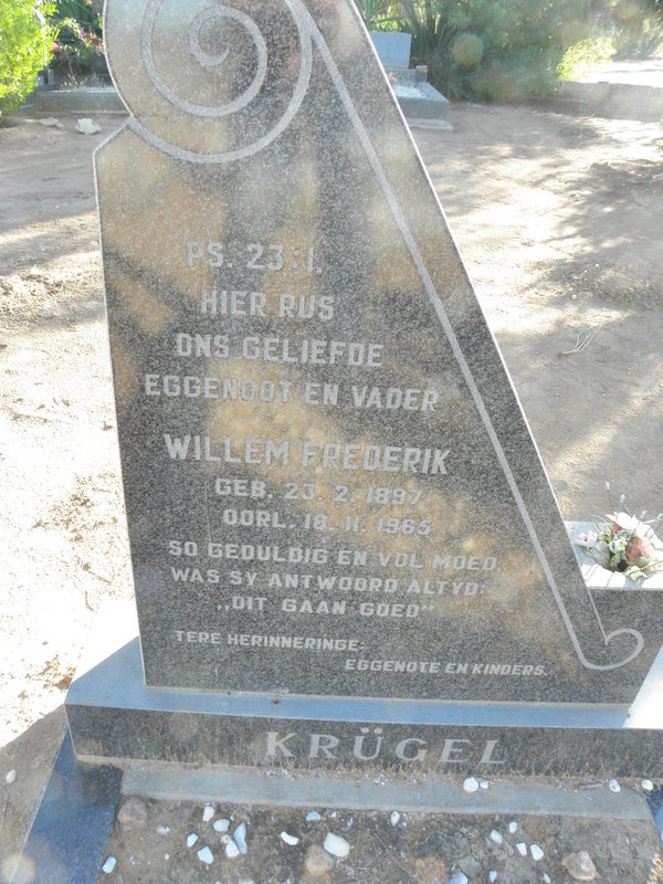 KRÜGEL Willem Frederik 1897-1965