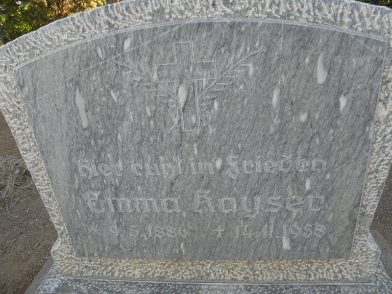 KAYSER Emma 1886-1958