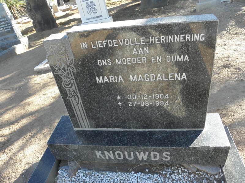 KNOUWDS Maria Magdalena 1904-1994