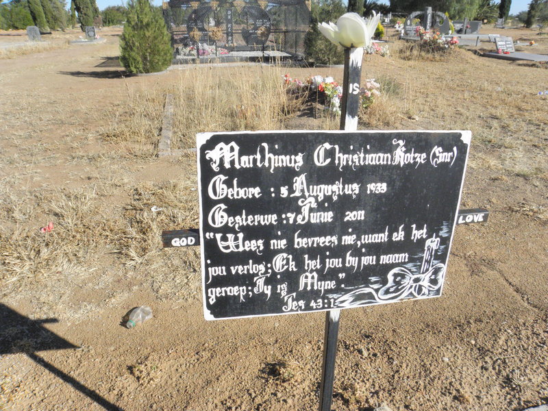 KOTZE Marthinus Christiaan Snr 1933-2011