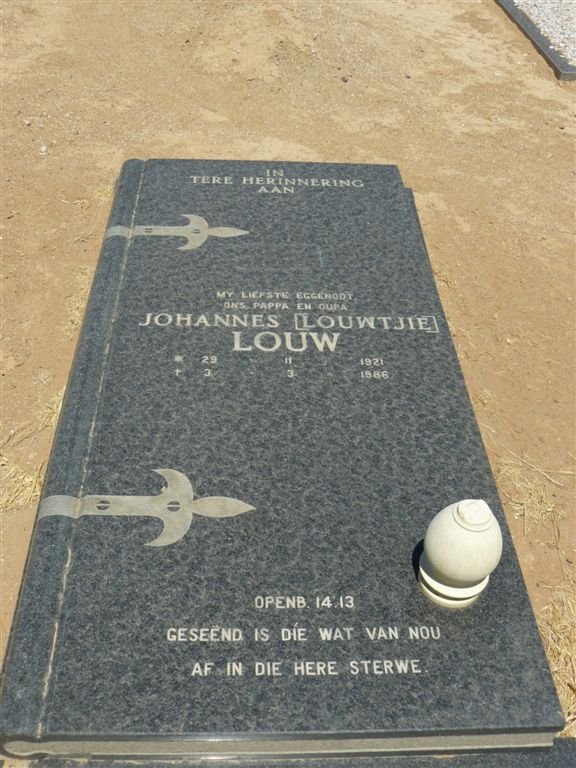 LOUW Johannes 1921-1986