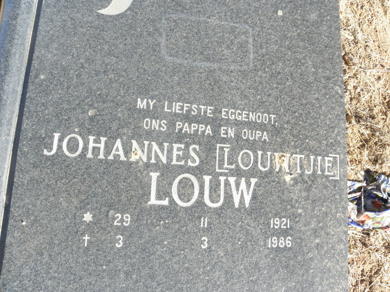 LOUW Johannes 1921-1986