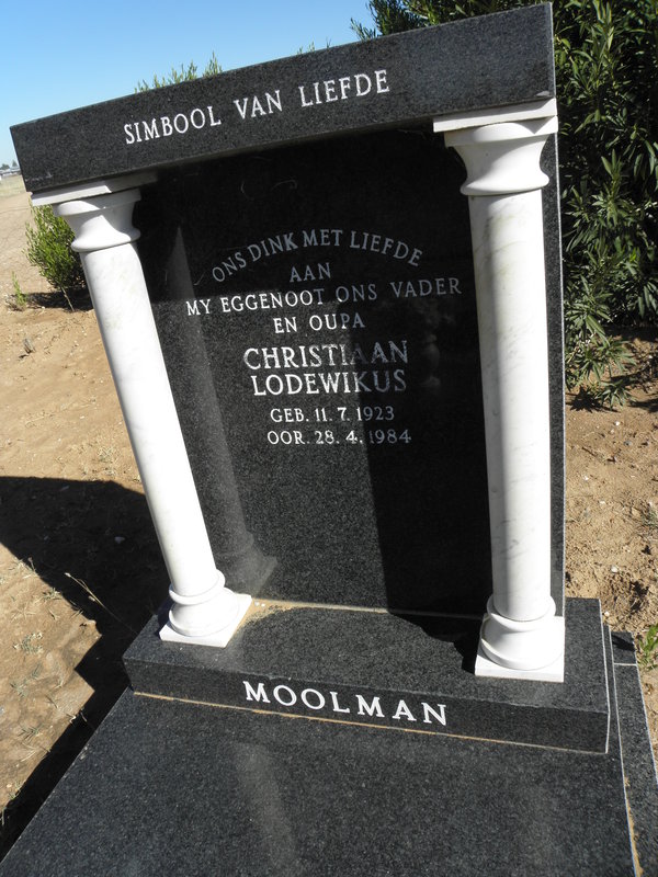 MOOLMAN Christiaan Lodewikus 1923-1984
