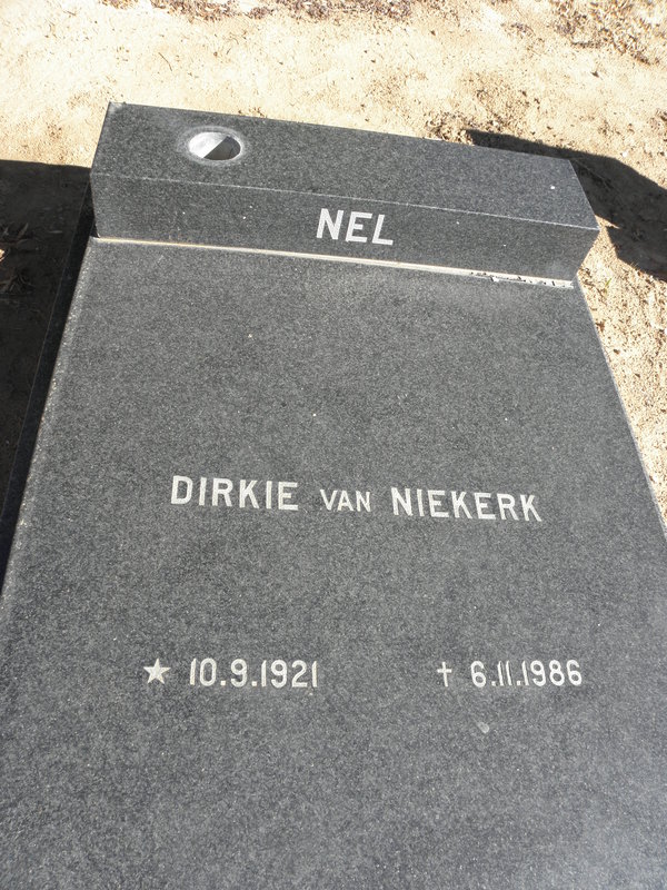 NEL Dirkie van Niekerk 1921-1986