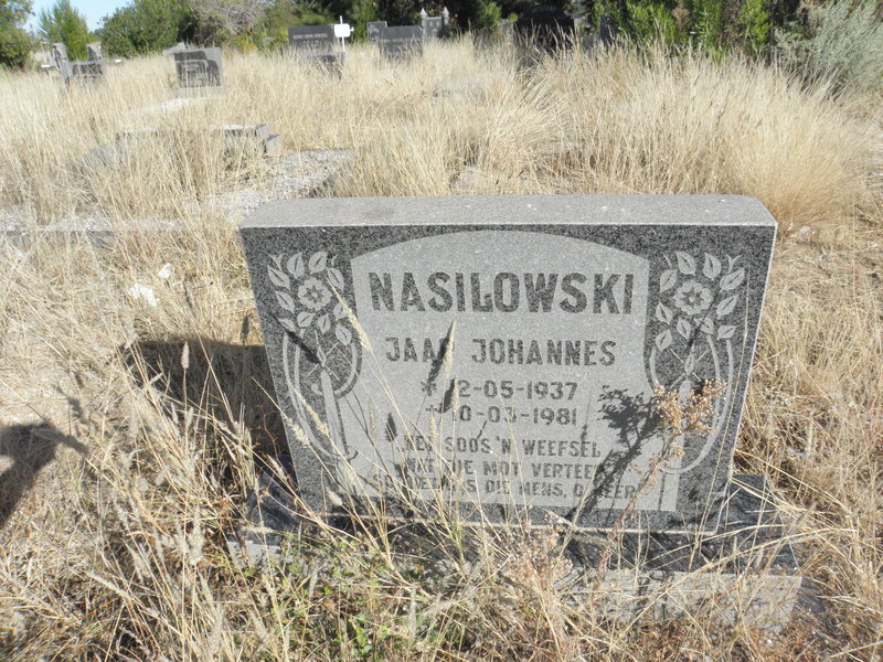 NASILOWSKI Jaap Johannes 1937-1981