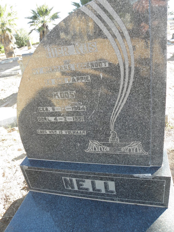 NELL Koos 1904-1951