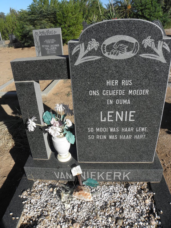 NIEKERK Lenie, van