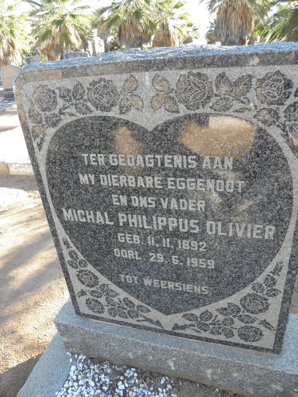 OLIVIER Michal Philippus 1892-1959