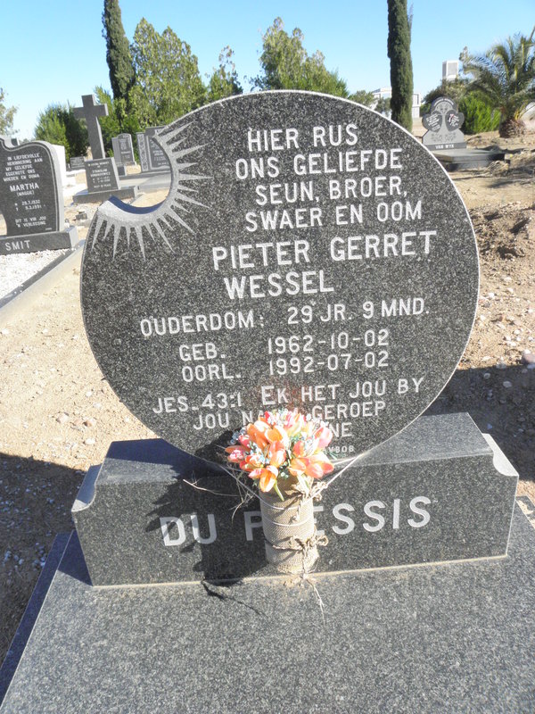 PLESSIS Pieter Gerret Wessel, du 1962-1992