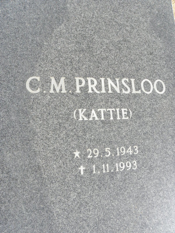 PRINSLOO C.M. 1943-1993