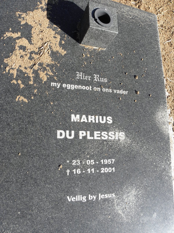 PLESSIS Marius, du 1957-2001