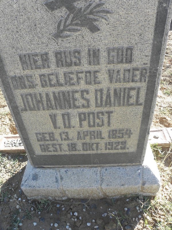 POST Johannes Daniel, v.d. 1854-1929