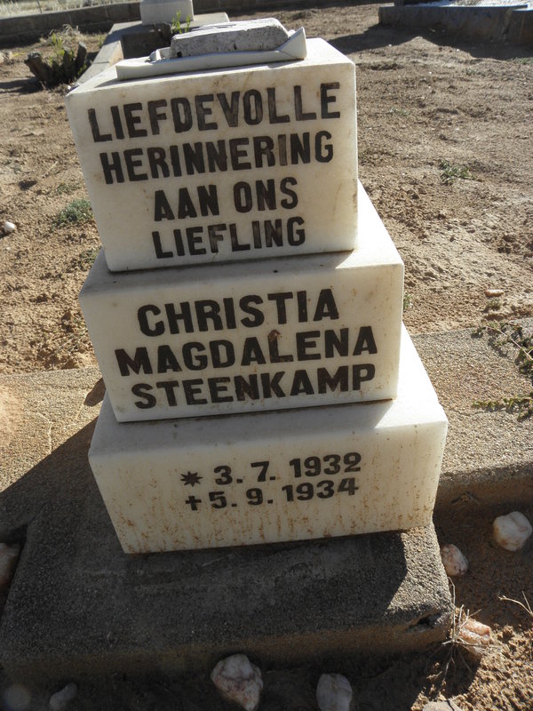 STEENKAMP Christia Magdalena 1932-1934