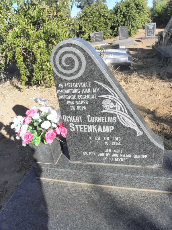 STEENKAMP Ockert Cornelius 1913-1994