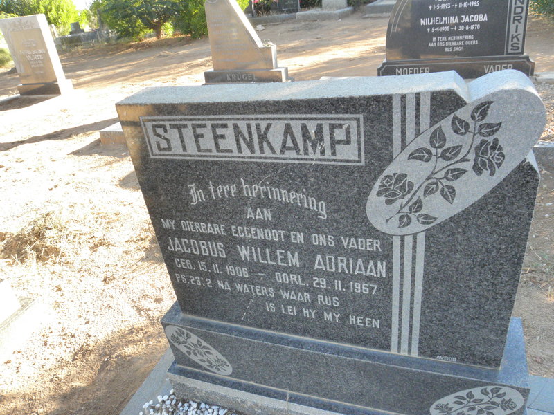 STEENKAMP Jacobus Willem Adriaan 1906-1967