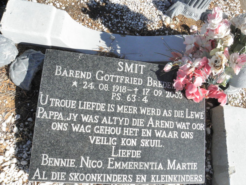 SMIT Barend Gottfried Breden? 1918-2003