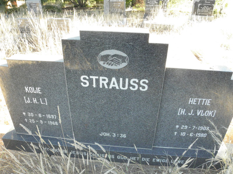 STRAUSS J.H.L. 1897-1968 &amp; H.J. VLOK 1903-1980