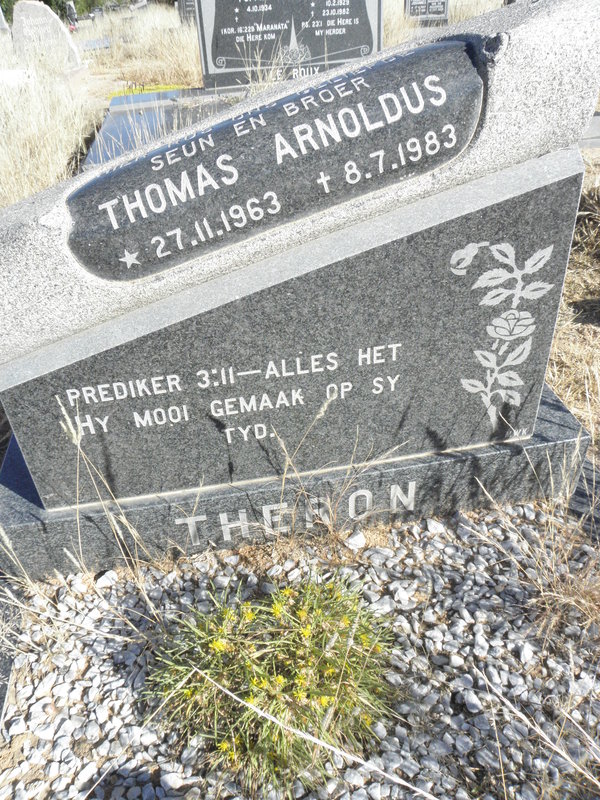 THERON Thomas Arnoldus 1963-1983