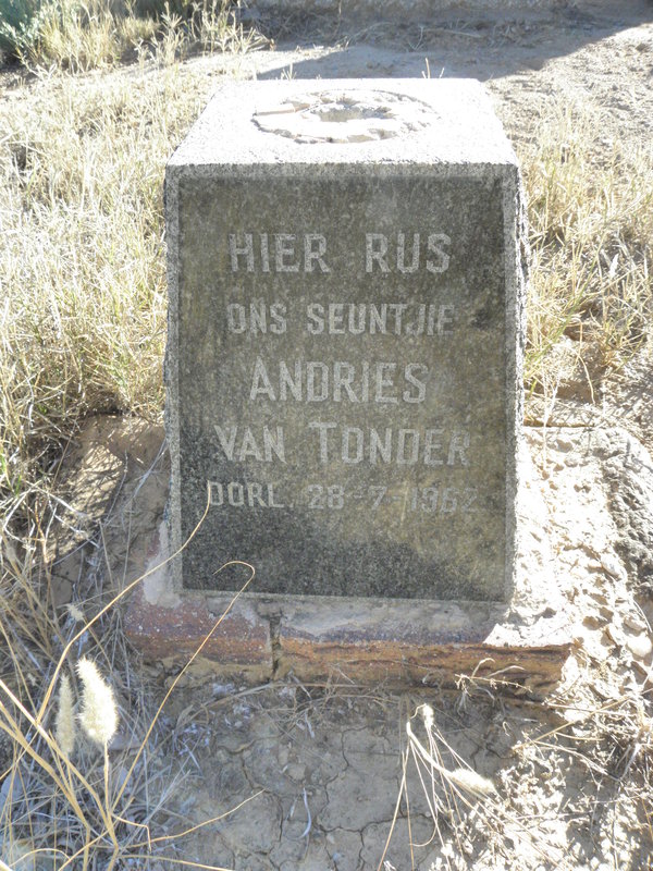 TONDER Andries, van 1962-1962
