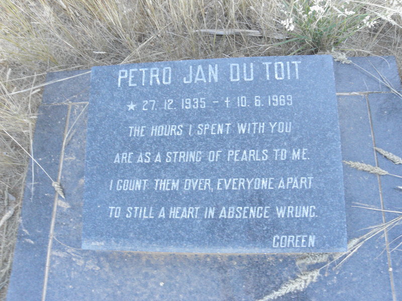 TOIT Petro Jan, du 1935-1969