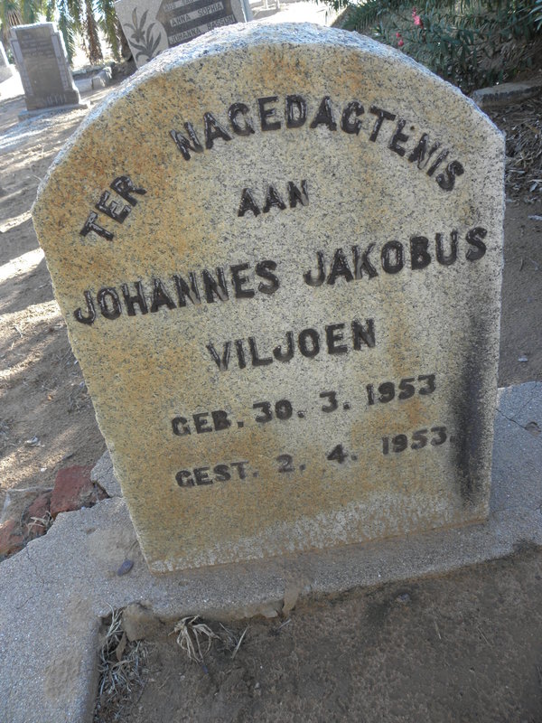 VILJOEN Johannes Jakobus 1953-1953
