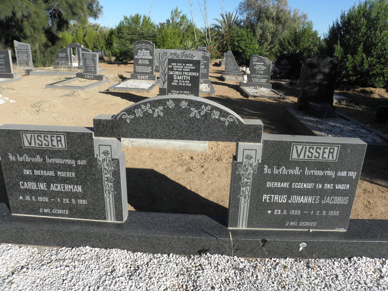 VISSER Petrus Johannes Jacobus 1899-1969 &amp; Caroline ACKERMAN 1908-1981