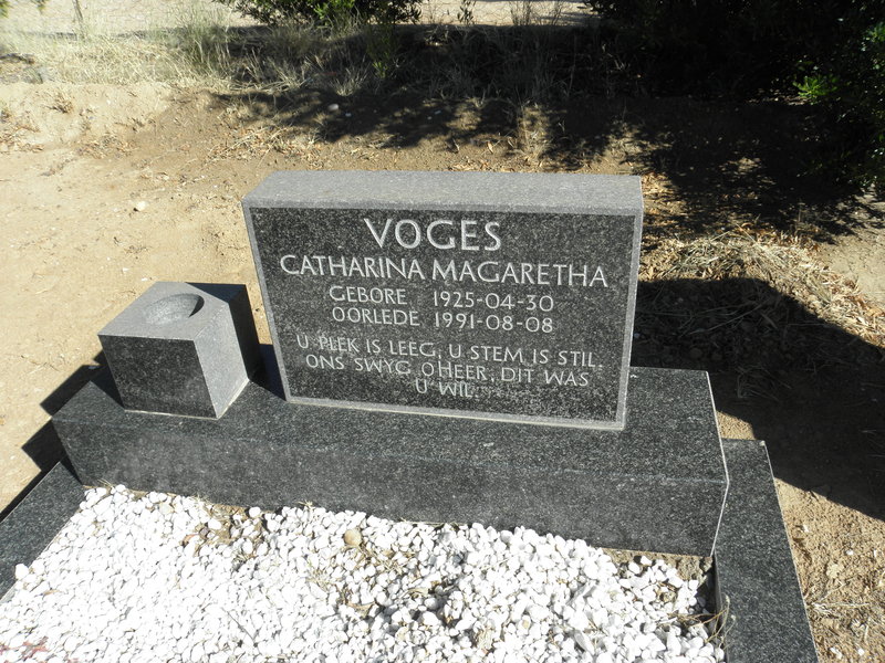 VOGES Catharina Magaretha 1925-1991