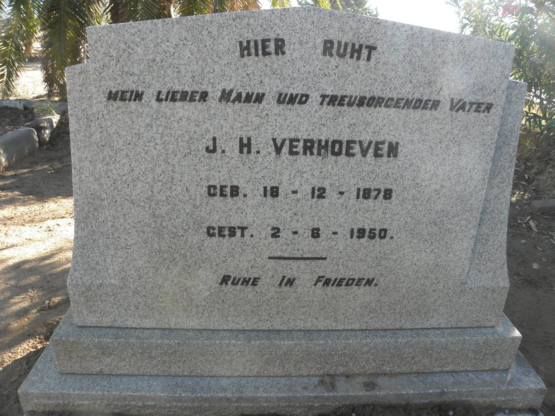 VERHOEVEN J.H. 1878-1950