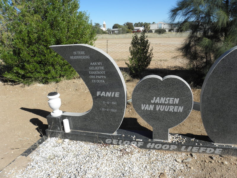 VUUREN Fanie, Jansen van 1940-2000