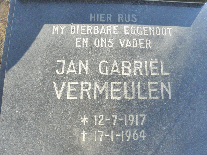 VERMEULEN Jan Gabriel 1917-1964