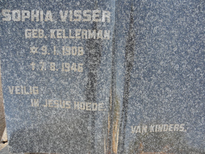 VISSER Sophia nee KELLERMAN 1908-1946