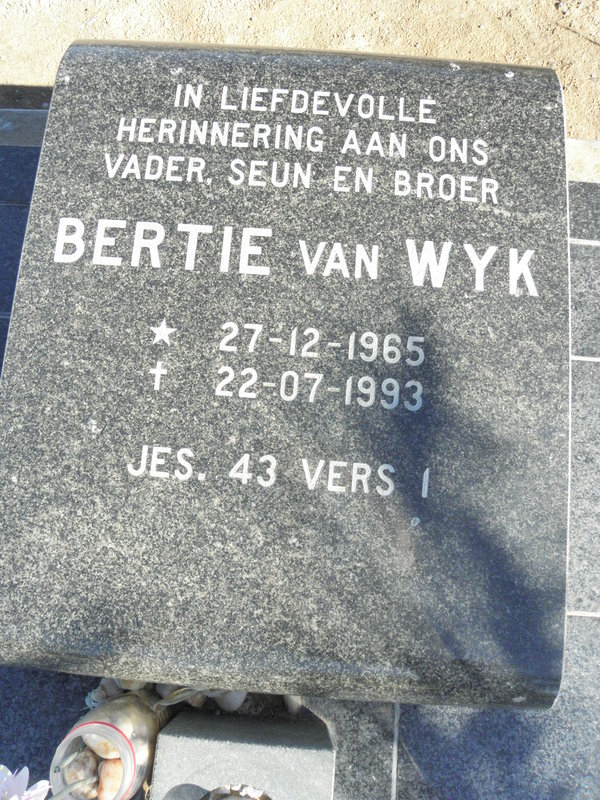 WYK Bertie, van 1965-1993