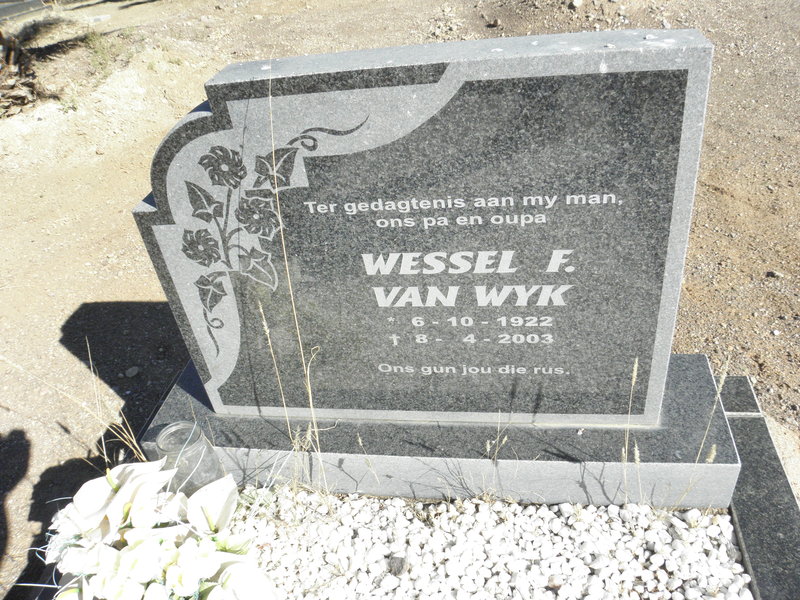 WYK Wessel F., van 1922-2003