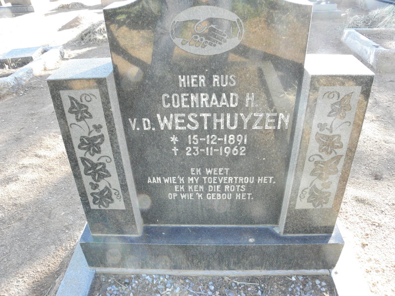 WESTHUYZEN Coenraad H., v.d. 1891-1962