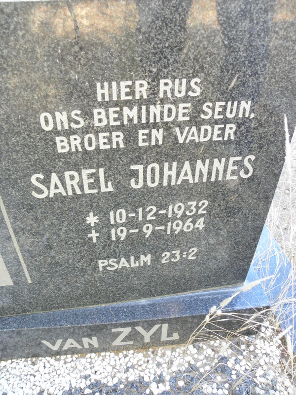 ZYL Sarel Johannes, van 1932-1964