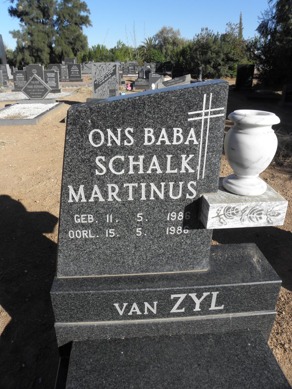 ZYL Schalk Martinus, van 1986-1986
