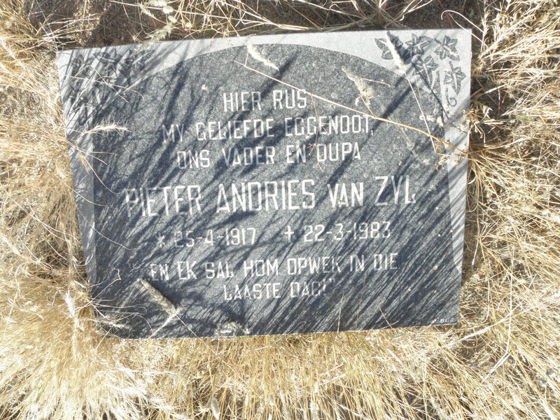 ZYL Pieter Andries, van 1917-1983