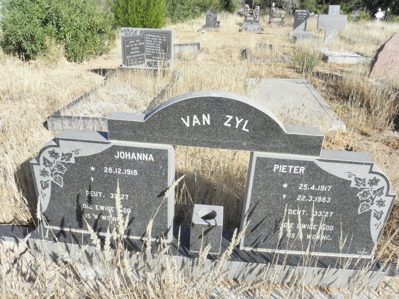 ZYL Pieter, van 1917-1983 &amp; Johanna 1918-