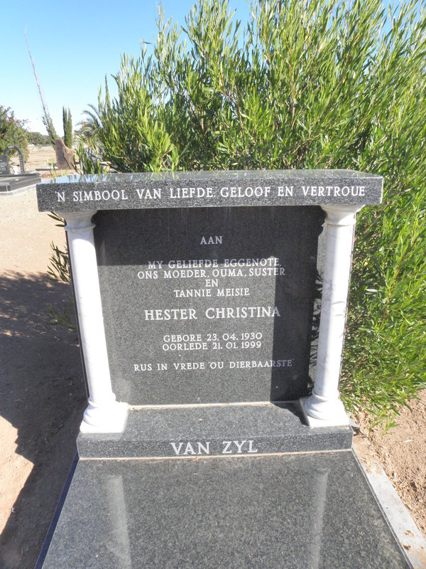 ZYL Hester Christina, van 1930-1999