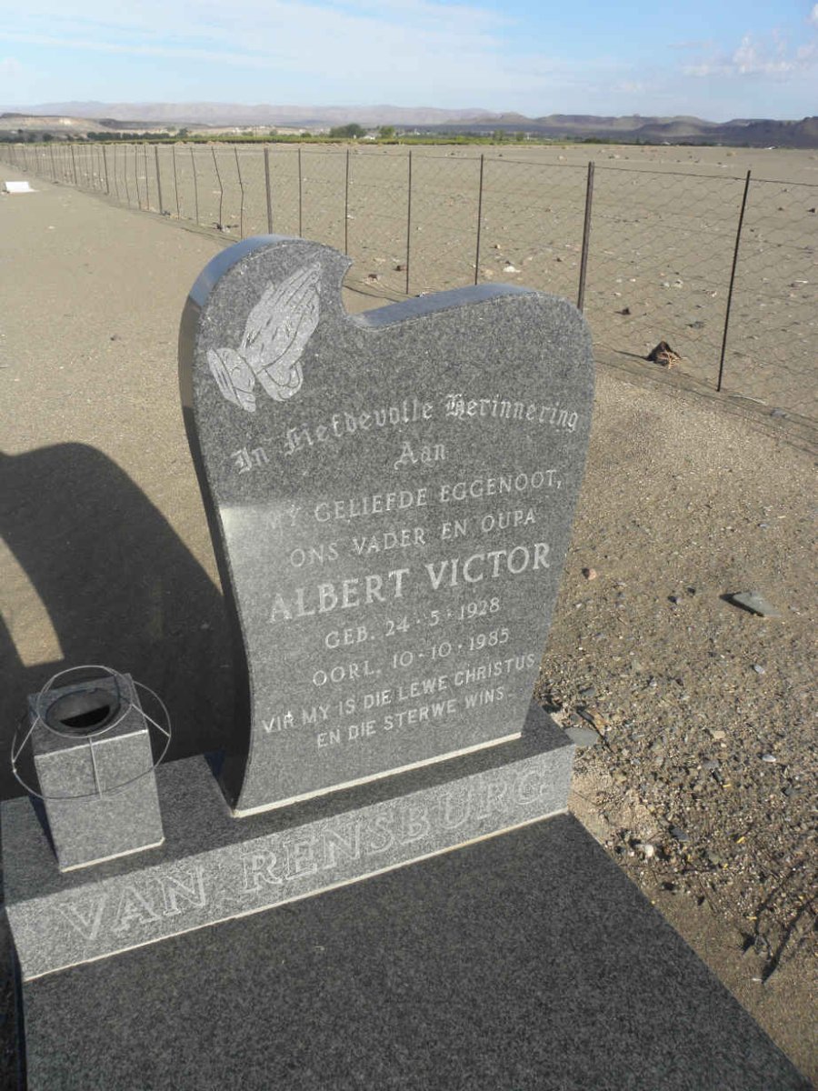 RENSBURG Albert Victor, van 1928-1985